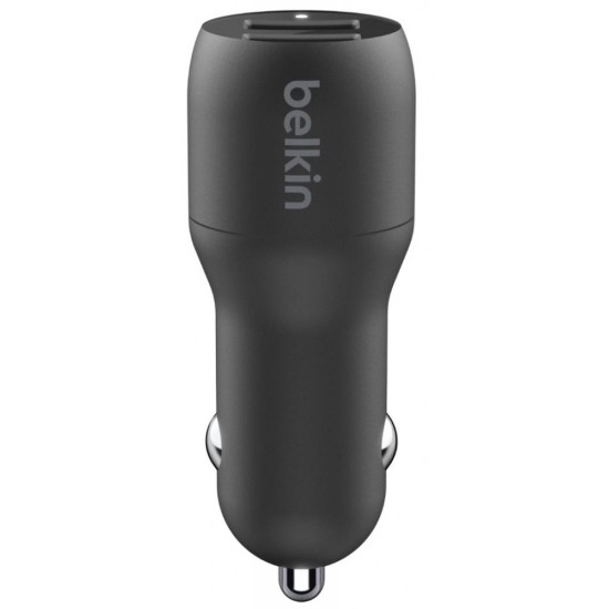 Зарядний пристрій Belkin Car Charger 24W Dual USB-A black (CCB001BTBK) Зарядний пристрій Belkin Car Charger 24W Dual USB-A black (CCB001BTBK)