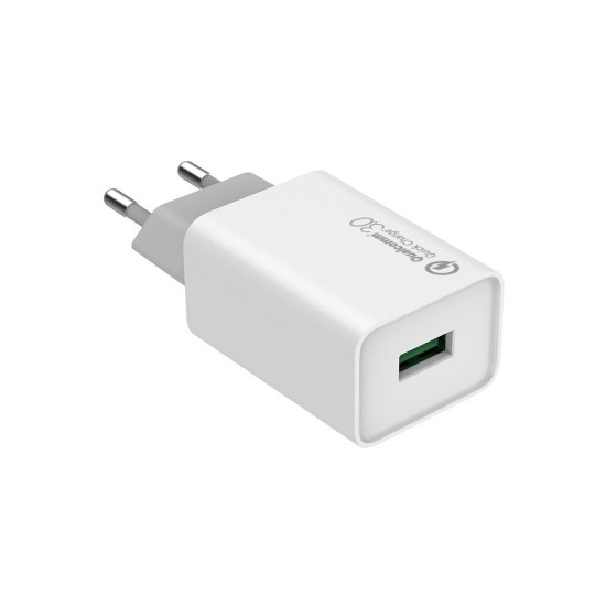 Зарядное устройство ColorWay 1USB Quick Charge 3.0 (18W) (CW-CHS013Q-WT) Зарядное устройство ColorWay 1USB Quick Charge 3.0 (18W) (CW-CHS013Q-WT)