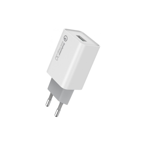 Зарядное устройство ColorWay 1USB Quick Charge 3.0 (18W) (CW-CHS013Q-WT) Зарядное устройство ColorWay 1USB Quick Charge 3.0 (18W) (CW-CHS013Q-WT)