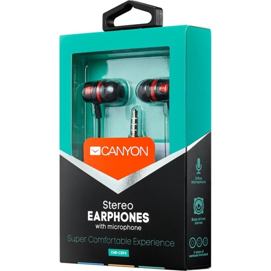 Навушники Canyon Red (CNE-CEP3R) Навушники Canyon Red (CNE-CEP3R)