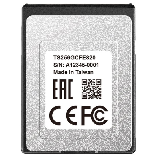 Карта пам'яті Transcend 256GB CFExpress 820 Type B (TS256GCFE820) Карта пам'яті Transcend 256GB CFExpress 820 Type B (TS256GCFE820)