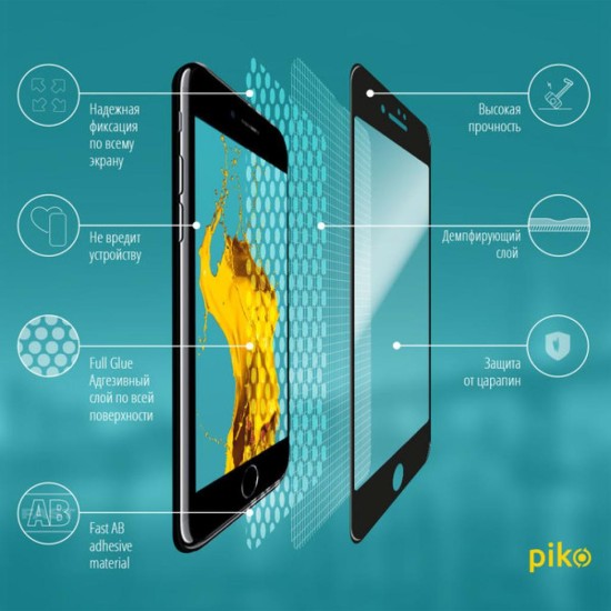 Пленка защитная Piko Full Glue iPhone SE 2020 black (1283126501418) Пленка защитная Piko Full Glue iPhone SE 2020 black (1283126501418)
