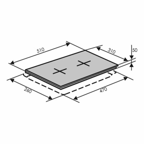 Варочна поверхня Ventolux HG 320 CEST (X) 7 Варочна поверхня Ventolux HG 320 CEST (X) 7