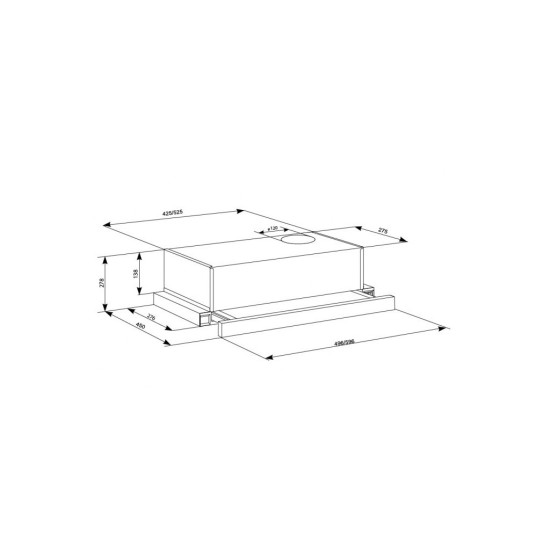Вытяжка кухонная Eleyus BREEZE 470 50 BL Вытяжка кухонная Eleyus BREEZE 470 50 BL