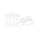 Варочна поверхня Eleyus FLORA 60 BL V Варочна поверхня Eleyus FLORA 60 BL V