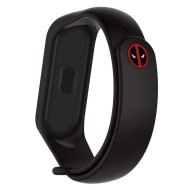 Ремешок для фитнес браслета Armorstandart Superhero Edition для Xiaomi Mi Band 5 Deadpool Black (ARM57071)