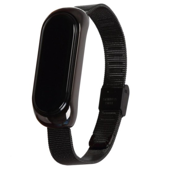 Ремінець до фітнес браслета BeCover Metal для Xiaomi Mi Smart Band 5 Black (705146) Ремінець до фітнес браслета BeCover Metal для Xiaomi Mi Smart Band 5 Black (705146)