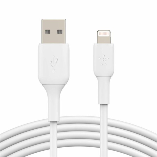Дата кабель USB 2.0 AM to Lightning 1.0m PVC white Belkin (CAA001BT1MWH) Дата кабель USB 2.0 AM to Lightning 1.0m PVC white Belkin (CAA001BT1MWH)