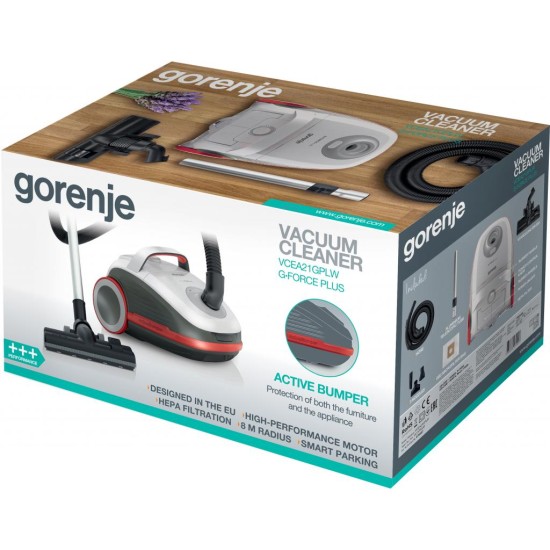 Пилосос Gorenje VCEA 21 GPLW (VCEA21GPLW) Пилосос Gorenje VCEA 21 GPLW (VCEA21GPLW)