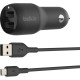 Зарядний пристрій Belkin Car Charger 24W Dual USB-A, USB-A - MicroUSB, 1m, black (CCE002BT1MBK) Зарядний пристрій Belkin Car Charger 24W Dual USB-A, USB-A - MicroUSB, 1m, black (CCE002BT1MBK)