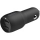 Зарядний пристрій Belkin Car Charger 24W Dual USB-A, USB-A - MicroUSB, 1m, black (CCE002BT1MBK) Зарядний пристрій Belkin Car Charger 24W Dual USB-A, USB-A - MicroUSB, 1m, black (CCE002BT1MBK)