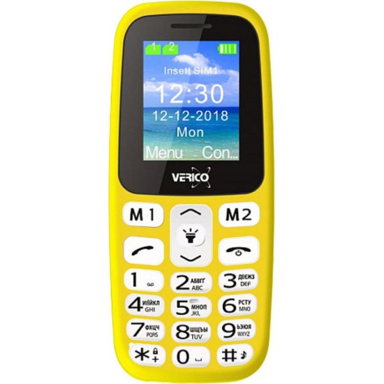 Мобильный телефон Verico Classic A183 Yellow (4713095608278) Мобильный телефон Verico Classic A183 Yellow (4713095608278)
