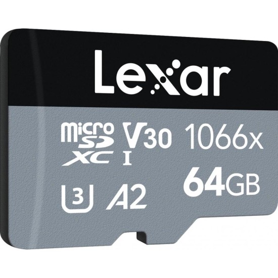 Карта памяти Lexar 64GB microSDXC class 10 UHS-I 1066x Silver (LMS1066064G-BNANG) Карта памяти Lexar 64GB microSDXC class 10 UHS-I 1066x Silver (LMS1066064G-BNANG)