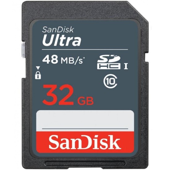 Карта пам'яті SanDisk 32GB SDHC class 10 UHS-I Ultra Lite (SDSDUNR-032G-GN3IN) Карта пам'яті SanDisk 32GB SDHC class 10 UHS-I Ultra Lite (SDSDUNR-032G-GN3IN)