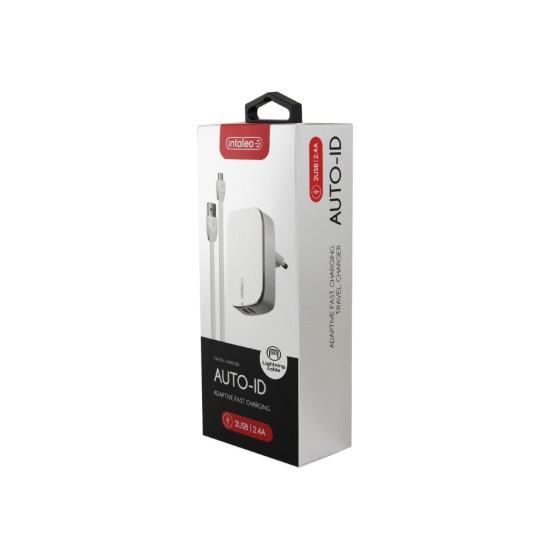 Зарядний пристрій Intaleo TCG242 (2USB2,4A) + Lightning cable white (1283126477454) Зарядний пристрій Intaleo TCG242 (2USB2,4A) + Lightning cable white (1283126477454)