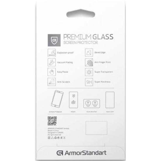 Стекло защитное Armorstandart Pro OPPO Reno4 Black (ARM57178) Стекло защитное Armorstandart Pro OPPO Reno4 Black (ARM57178)