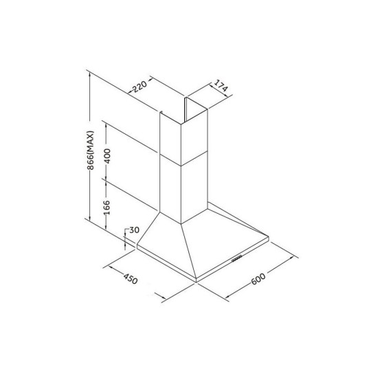 Вытяжка кухонная Pyramida KSX 60 IV Вытяжка кухонная Pyramida KSX 60 IV