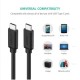 Дата кабель USB-C to USB-C 1.0m US286 3A Black Ugreen (50997) Дата кабель USB-C to USB-C 1.0m US286 3A Black Ugreen (50997)
