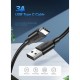Дата кабель USB 2.0 AM to Type-C 1.0m US287 Black Ugreen (60116) Дата кабель USB 2.0 AM to Type-C 1.0m US287 Black Ugreen (60116)