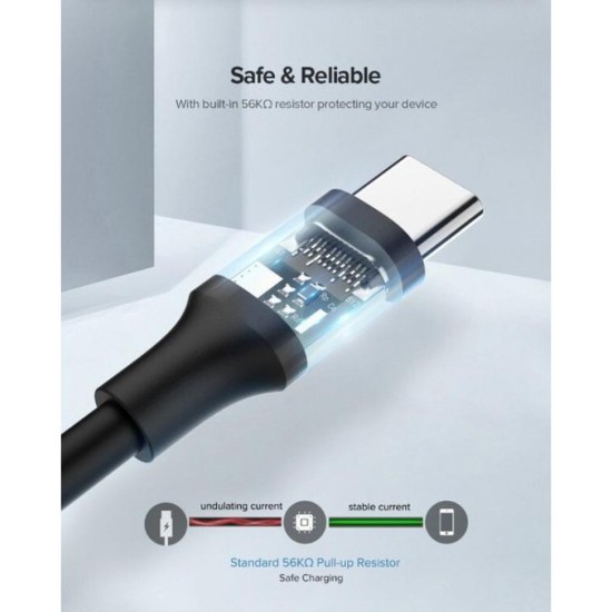 Дата кабель USB 2.0 AM to Type-C 1.0m US287 Black Ugreen (60116) Дата кабель USB 2.0 AM to Type-C 1.0m US287 Black Ugreen (60116)