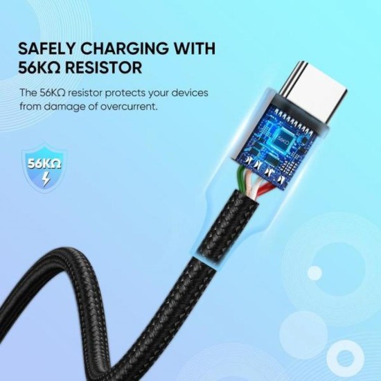 Дата кабель USB 2.0 AM to Type-C 2.0m US288 Aluminum Braid Black Ugreen (60128) Дата кабель USB 2.0 AM to Type-C 2.0m US288 Aluminum Braid Black Ugreen (60128)