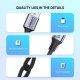 Дата кабель USB 2.0 AM to Type-C 2.0m US288 Aluminum Braid Black Ugreen (60128) Дата кабель USB 2.0 AM to Type-C 2.0m US288 Aluminum Braid Black Ugreen (60128)