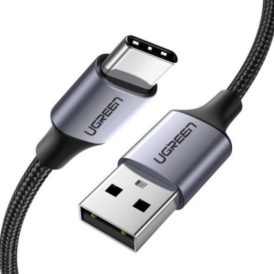 Дата кабель USB 2.0 AM to Type-C 2.0m US288 Aluminum Braid Black Ugreen (60128) Дата кабель USB 2.0 AM to Type-C 2.0m US288 Aluminum Braid Black Ugreen (60128)