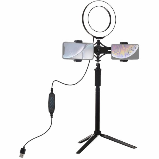 Набор блогера Puluz Ring USB LED lamp 6.2"+ tripod (PKT3038) Набор блогера Puluz Ring USB LED lamp 6.2"+ tripod (PKT3038)