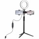 Набор блогера Puluz Ring USB LED lamp 6.2"+ tripod (PKT3038) Набор блогера Puluz Ring USB LED lamp 6.2"+ tripod (PKT3038)