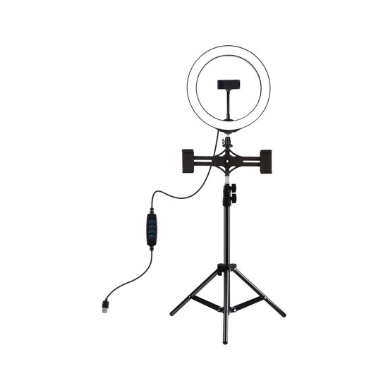 Набор блогера Puluz Ring USB LED lamp 10"+ tripod 1.1m (PKT3053B)