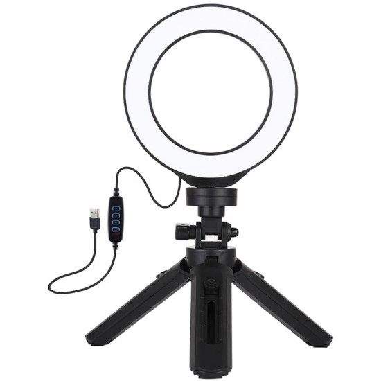 Набор блогера Puluz Ring USB LED lamp PKT3058B 4.7" + tripod 12 см (PKT3058B) Набор блогера Puluz Ring USB LED lamp PKT3058B 4.7" + tripod 12 см (PKT3058B)