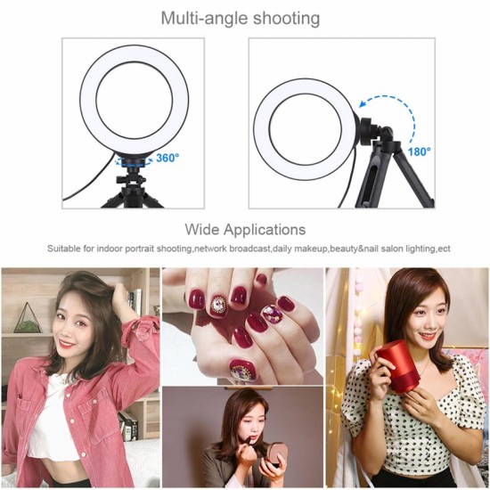 Набор блогера Puluz Ring USB LED lamp PKT3059B 6.2" + table tripod (PKT3059B) Набор блогера Puluz Ring USB LED lamp PKT3059B 6.2" + table tripod (PKT3059B)