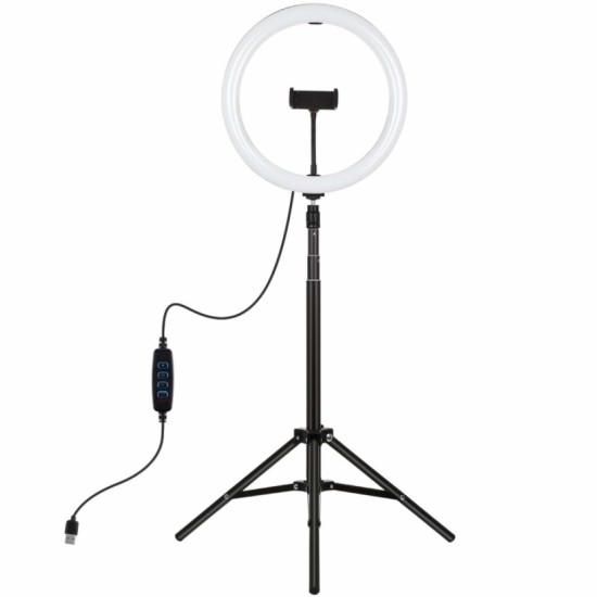 Набор блогера Puluz Ring USB LED lamp PKT3061B 11.8" + tripod 1.65 м (PKT3061B)