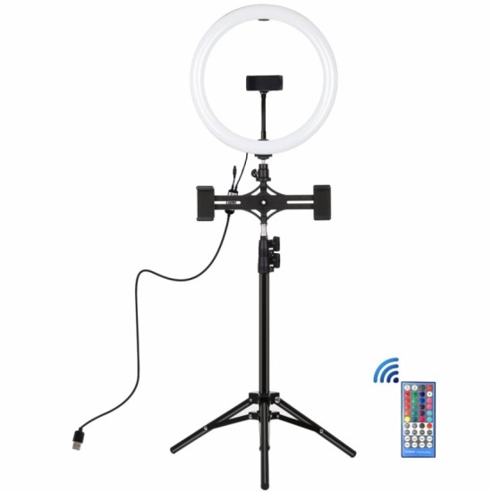 Набор блогера Puluz Ring USB LED lamp PKT3068B 11.8" + tripod 1.1 м (PKT3068B) Набор блогера Puluz Ring USB LED lamp PKT3068B 11.8" + tripod 1.1 м (PKT3068B)