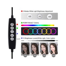 Набор блогера Puluz Ring USB LED lamp PKT3049B 4.7" + table tripod (PKT3049B)