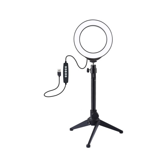 Набор блогера Puluz Ring USB LED lamp PKT3049B 4.7" + table tripod (PKT3049B) Набор блогера Puluz Ring USB LED lamp PKT3049B 4.7" + table tripod (PKT3049B)