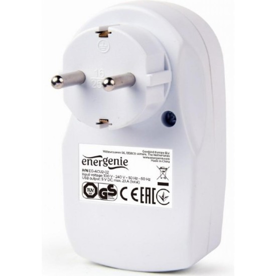 Зарядное устройство EnerGenie 2 USB x 2.1A (EG-ACU2-02) Зарядное устройство EnerGenie 2 USB x 2.1A (EG-ACU2-02)