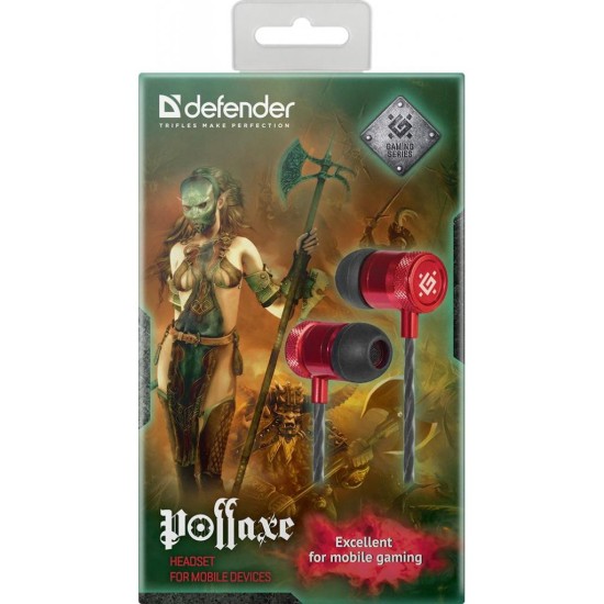 Наушники Defender Pollaxe Black-Red (64453) Наушники Defender Pollaxe Black-Red (64453)