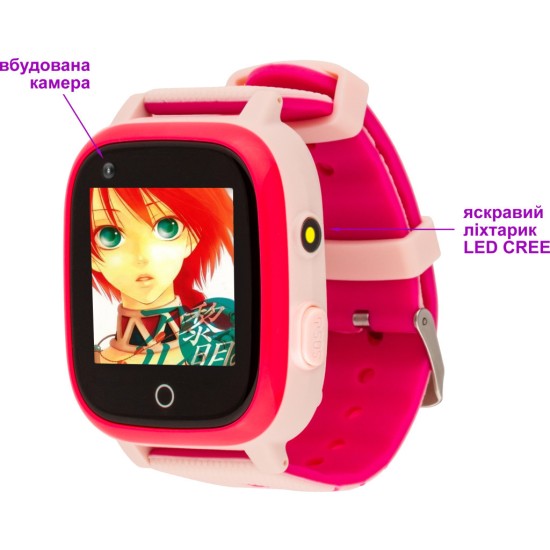 Смарт-годинник Amigo GO005 4G WIFI Kids waterproof Thermometer Pink (747018) Смарт-годинник Amigo GO005 4G WIFI Kids waterproof Thermometer Pink (747018)