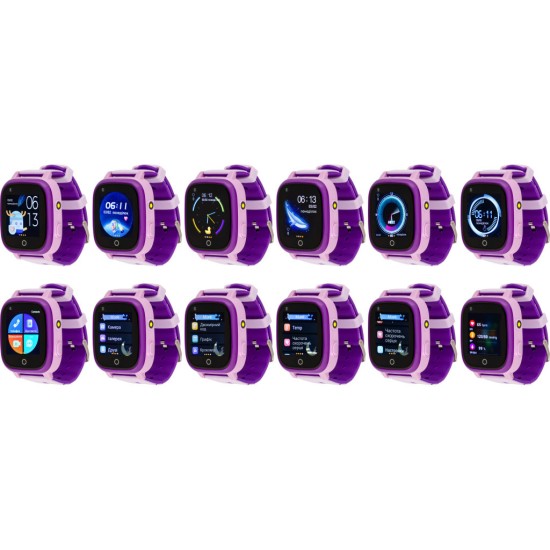 Смарт-годинник Amigo GO005 4G WIFI Kids waterproof Thermometer Purple (747019) Смарт-годинник Amigo GO005 4G WIFI Kids waterproof Thermometer Purple (747019)