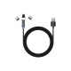 Дата кабель USB 2.0 AM to Lightning + Micro 5P + Type-C 1.0m Magnetic Ro ColorWay (CW-CBUU037-BK) Дата кабель USB 2.0 AM to Lightning + Micro 5P + Type-C 1.0m Magnetic Ro ColorWay (CW-CBUU037-BK)