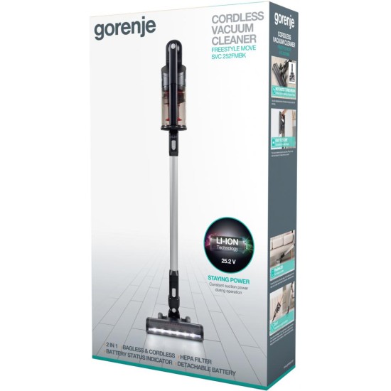 Пилосос Gorenje SVC 252 FMBK (SVC252FMBK) Пилосос Gorenje SVC 252 FMBK (SVC252FMBK)