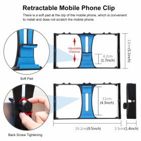 Набор блогера Puluz 4in1 (light, mount, phone holder, microphone) (PKT3023)
