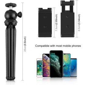 Набор блогера Puluz 4in1 (light, mount, phone holder, microphone) (PKT3094B)