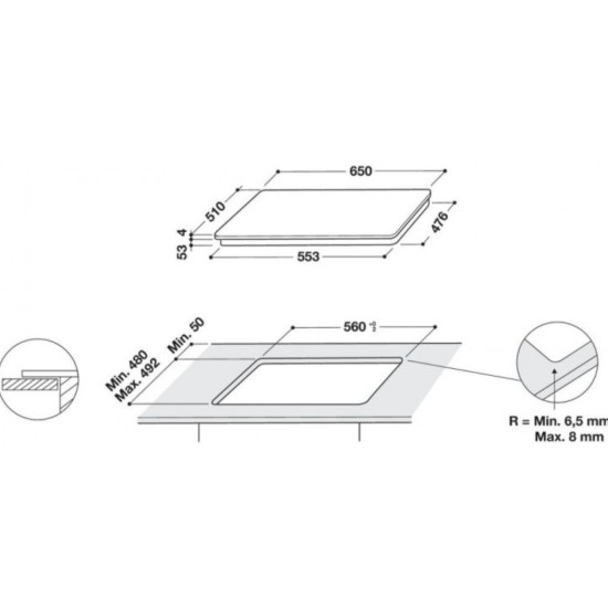 Варочна поверхня Whirlpool WLS7960NE Варочна поверхня Whirlpool WLS7960NE