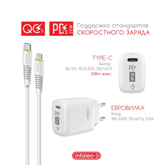 Зарядний пристрій Intaleo TCGQPD120L (1283126510007) Зарядний пристрій Intaleo TCGQPD120L (1283126510007)