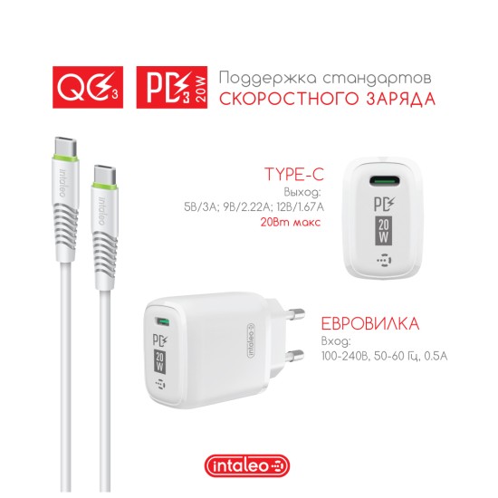 Зарядний пристрій Intaleo TCGQPD120T (1283126509988) Зарядний пристрій Intaleo TCGQPD120T (1283126509988)