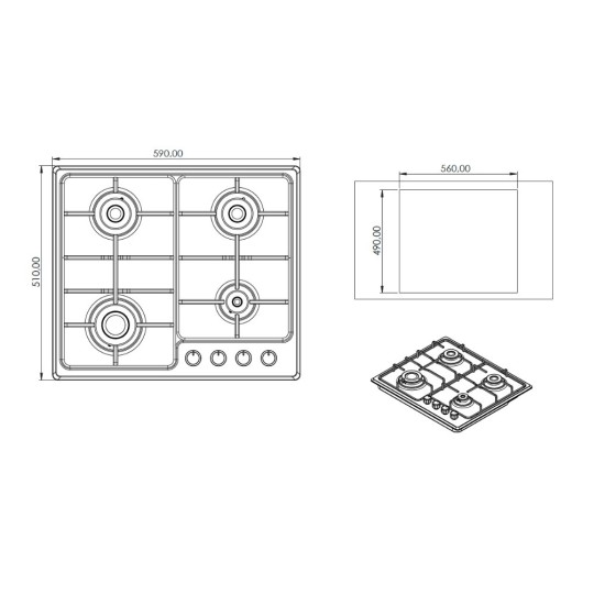 Варочная поверхность Grunhelm GPG 6355 IF Варочная поверхность Grunhelm GPG 6355 IF