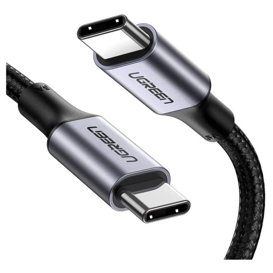 Дата кабель USB-C to USB-C 2.0m US316 100W 5A Alum. (Black) Ugreen (70429) Дата кабель USB-C to USB-C 2.0m US316 100W 5A Alum. (Black) Ugreen (70429)