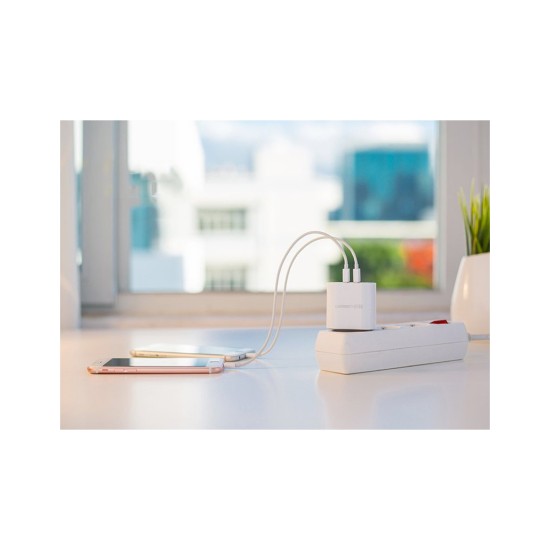 Зарядний пристрій Ugreen CD104 2xUSB 3.4A Charger (White) (20384) Зарядний пристрій Ugreen CD104 2xUSB 3.4A Charger (White) (20384)
